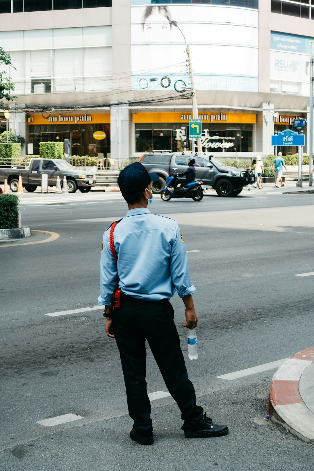 security guard monitoring store