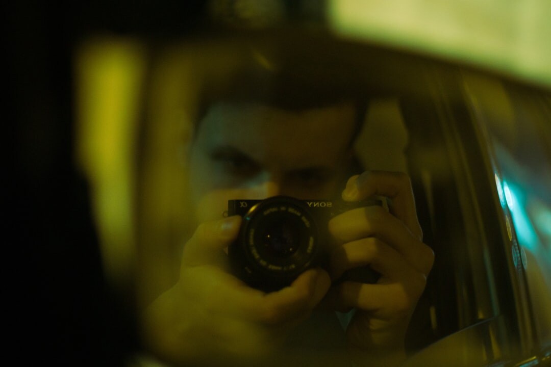 detective reviewing footage